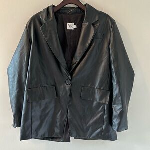 Princess Polly Black Leather Jacket